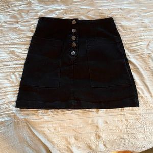 Francesca’s black skirt